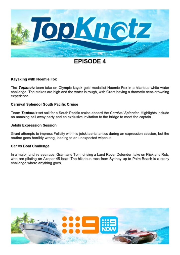 TopKnotz on Channel 9 has plenty of adventure