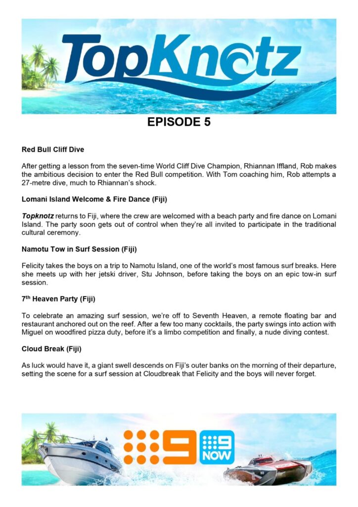 TopKnotz on Channel 9 has plenty of adventure