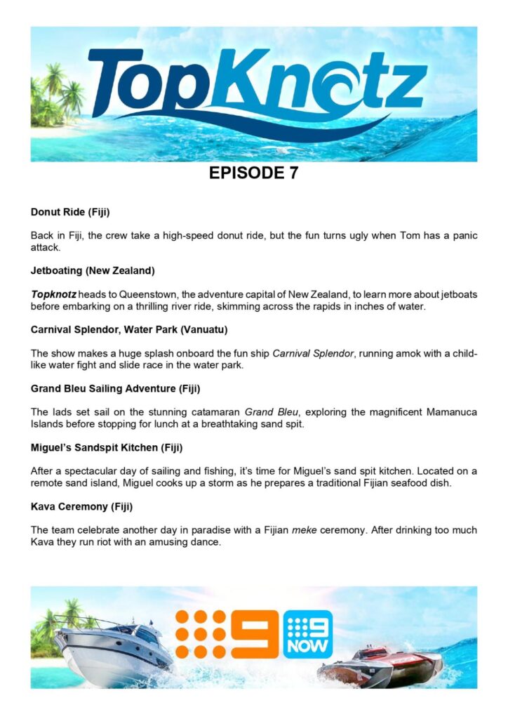 TopKnotz on Channel 9 has plenty of adventure