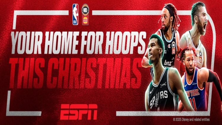 ESPN gives the gift of sport this Christmas with NFL, NBA, NBL, Dunk The Halls and more…