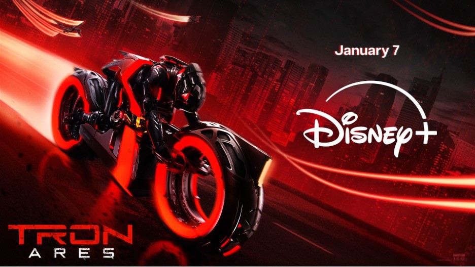 Tron: Ares on Disney+ streams 7 January 2026