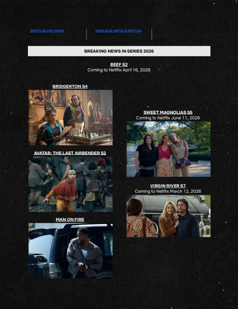 Netflix debuts highly anticipated 2026 slate