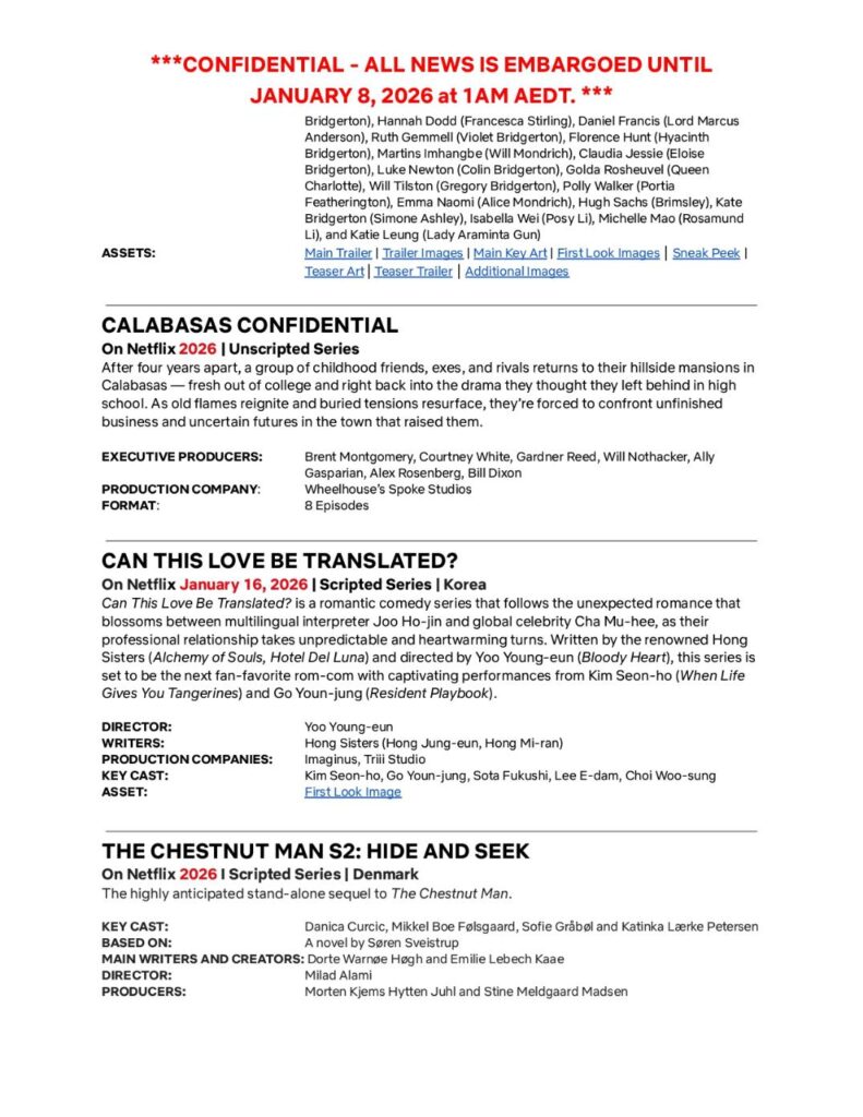 Netflix debuts highly anticipated 2026 slate