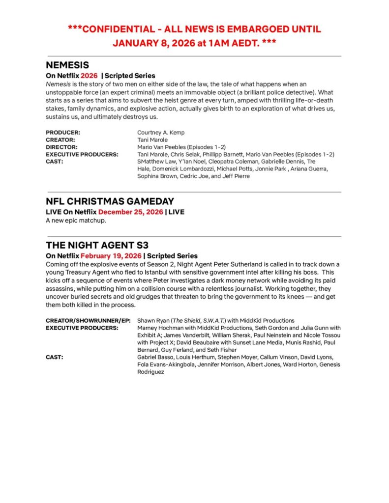 Netflix debuts highly anticipated 2026 slate