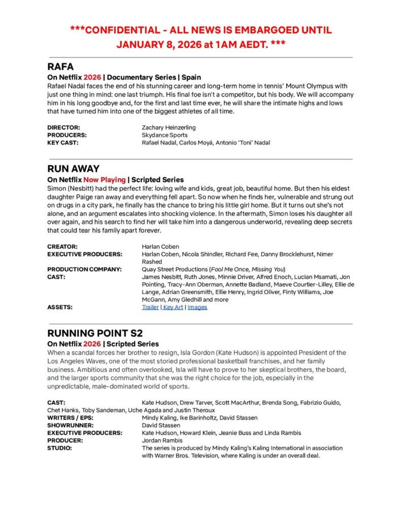 Netflix debuts highly anticipated 2026 slate