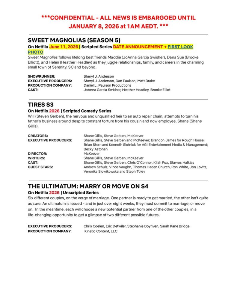 Netflix debuts highly anticipated 2026 slate