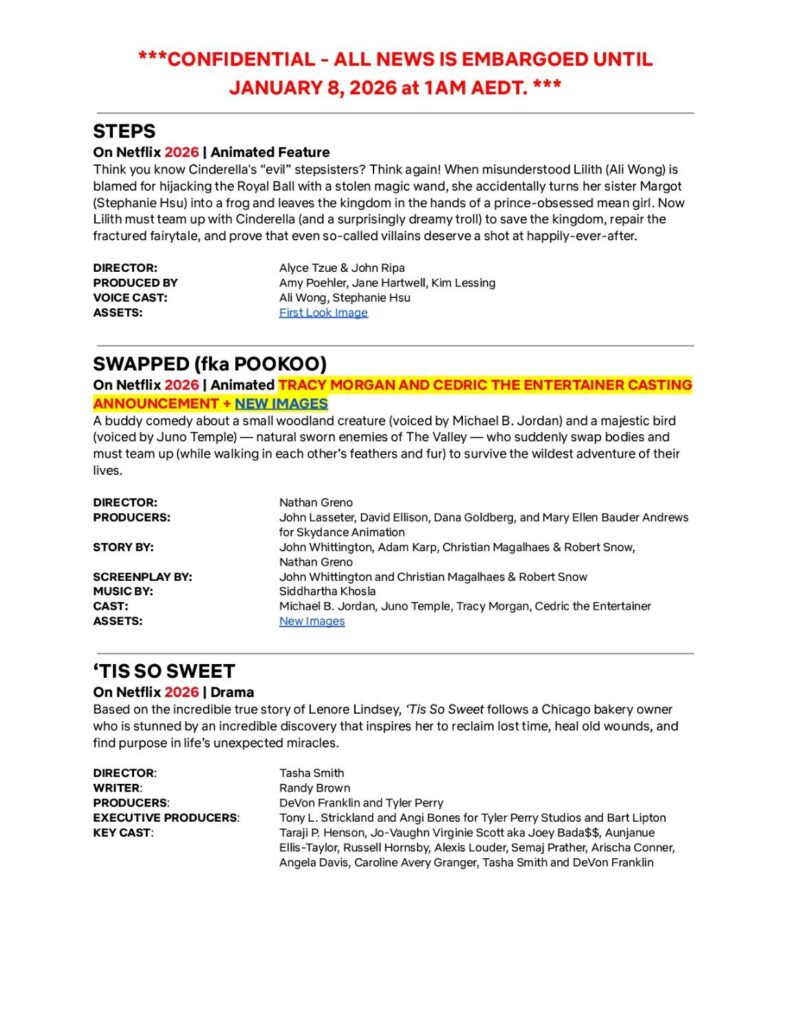 Netflix debuts highly anticipated 2026 slate