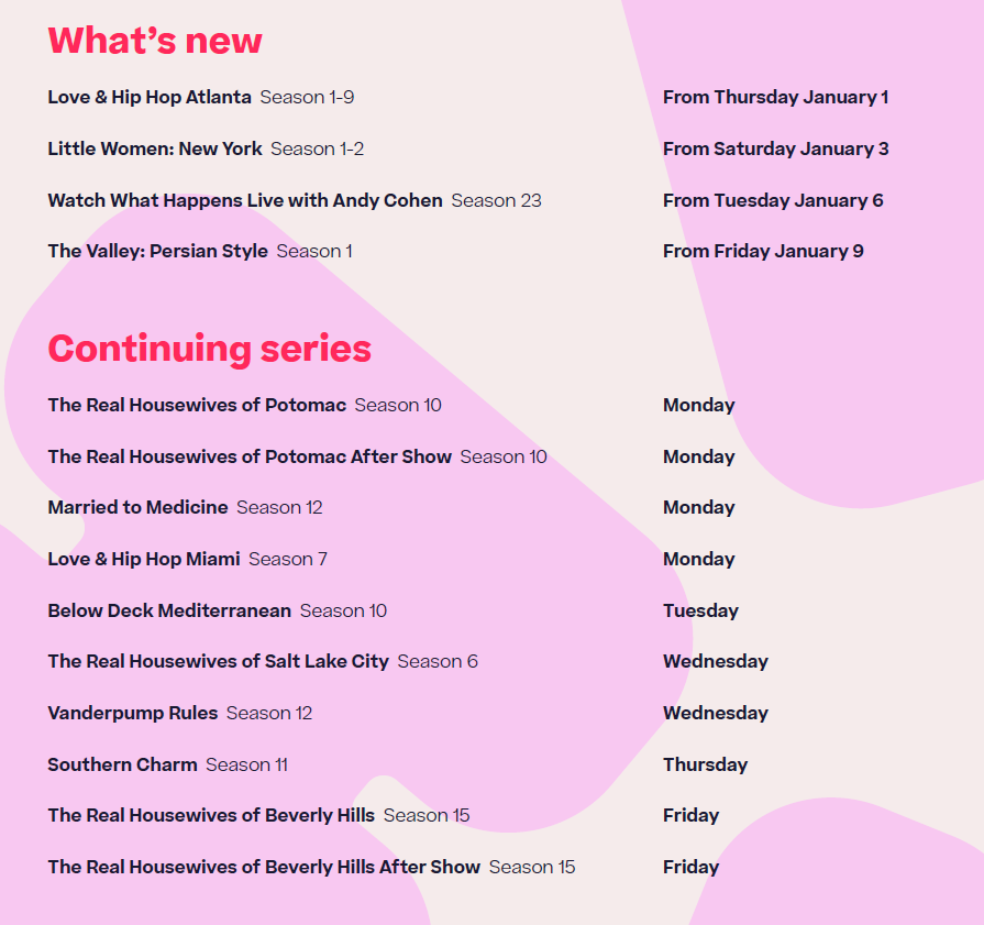 January 2026 on Hayu