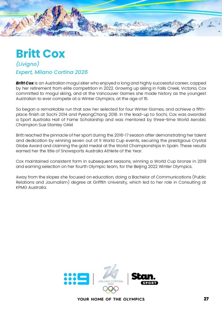 Olympic Winter Games Milano Cortina 2026 on Channel 9 full broadcast details