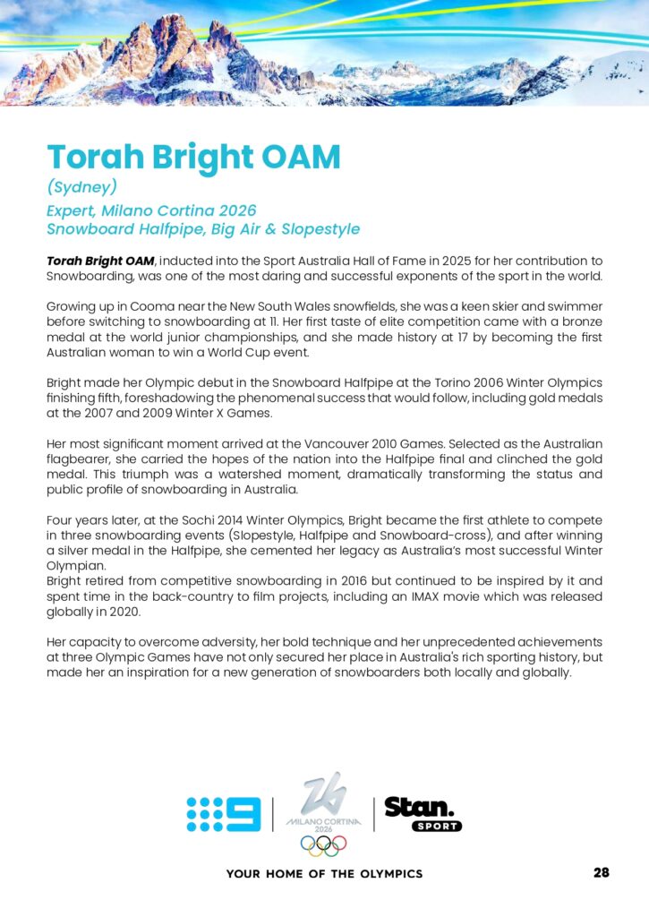 Olympic Winter Games Milano Cortina 2026 on Channel 9 full broadcast details