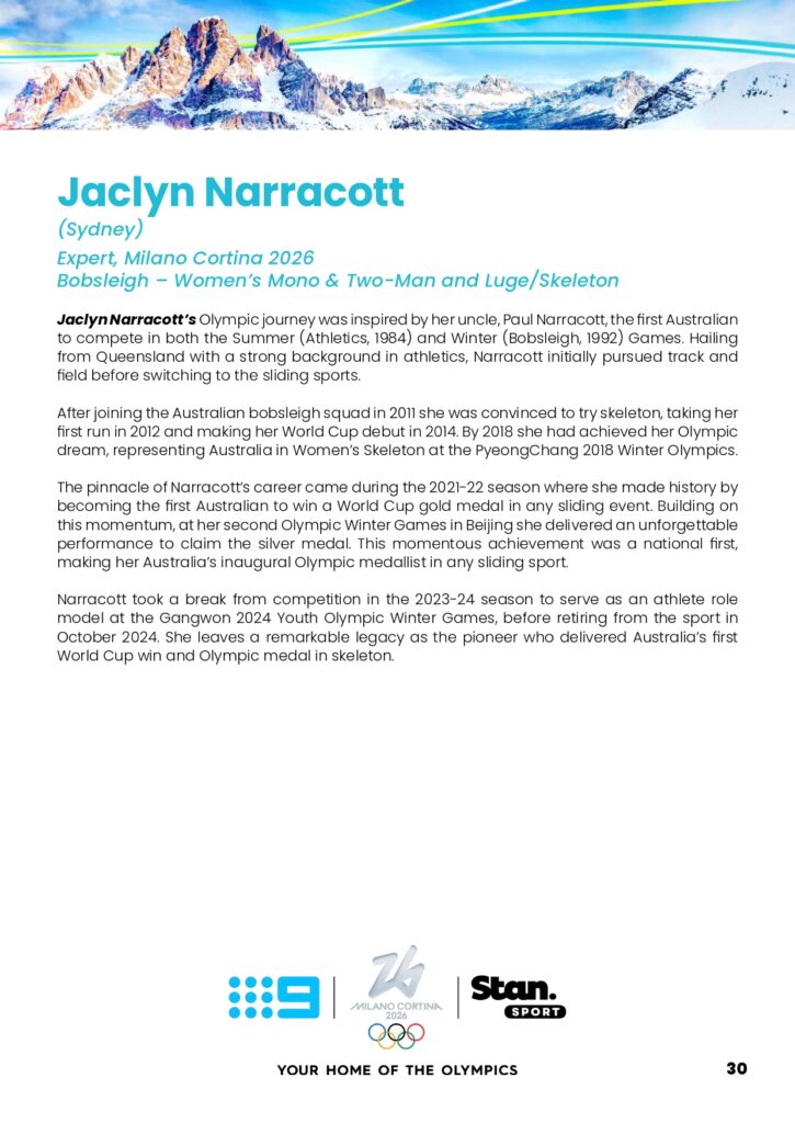 Olympic Winter Games Milano Cortina 2026 on Channel 9 full broadcast details