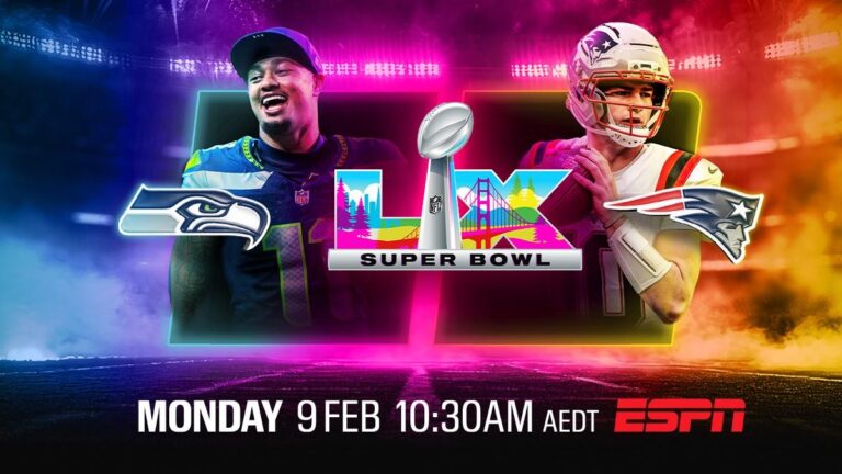 Super Bowl LX: New England Patriots vs Seattle Seahawks Live on ESPN Monday February 9