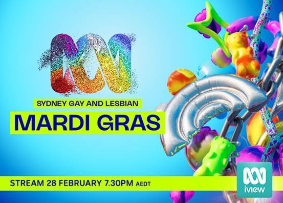 Sydney Gay and Lesbian Mardi Gras Parade on ABC and ABC iview 28 February