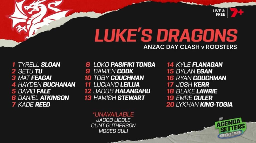 The Agenda Setters Rugby League on Channel 7 Corey Parker on Dragons coach sacking