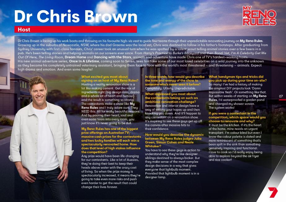 My Reno Rules on Channel 7 starts 21 April