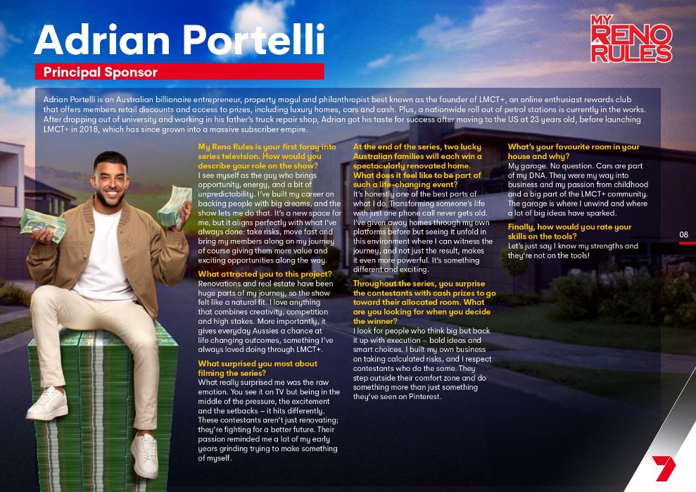 My Reno Rules on Channel 7 starts 21 April