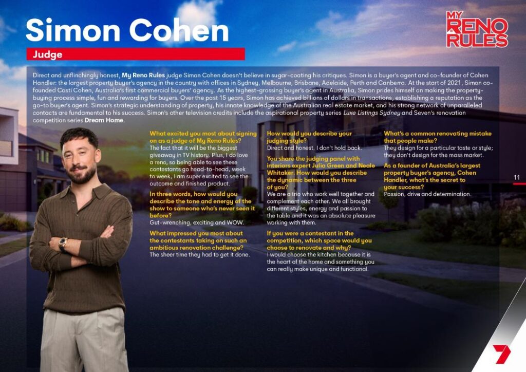 My Reno Rules on Channel 7 starts 21 April