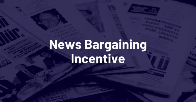 Joint Statement on News Bargaining Incentive