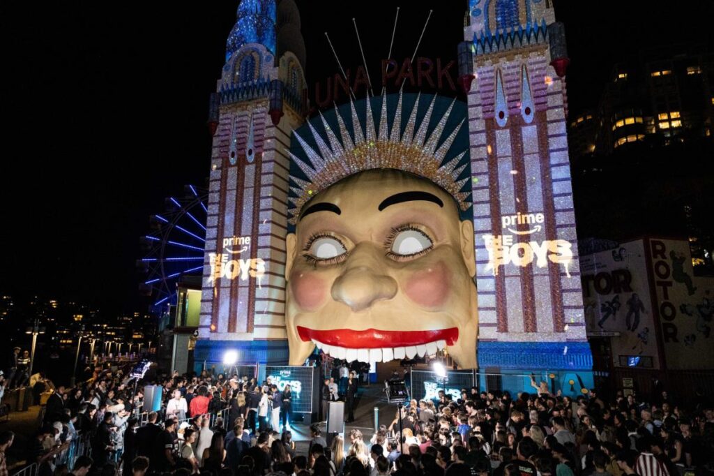 Karl Urban Brings The Boys Mayhem to Sydney’s Iconic Luna Park for Prime Video