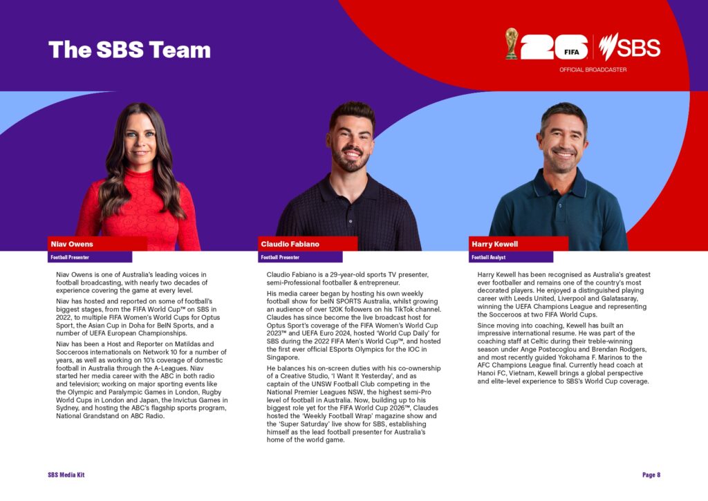 3 Weeks Today! SBS announces exclusive TV broadcast schedule for FIFA World Cup 2026™
