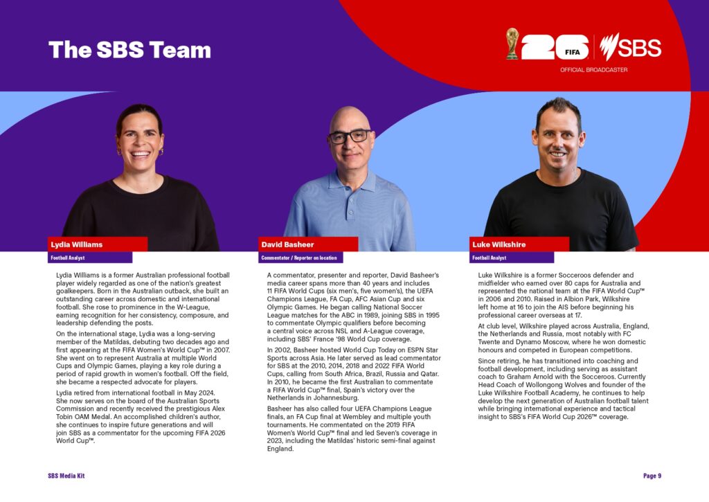 3 Weeks Today! SBS announces exclusive TV broadcast schedule for FIFA World Cup 2026™