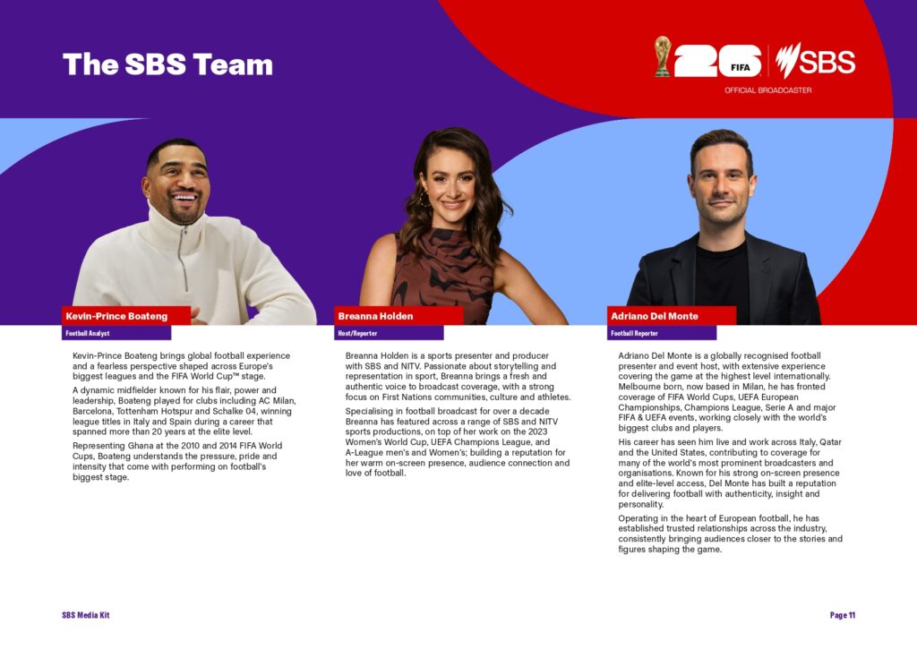 3 Weeks Today! SBS announces exclusive TV broadcast schedule for FIFA World Cup 2026™