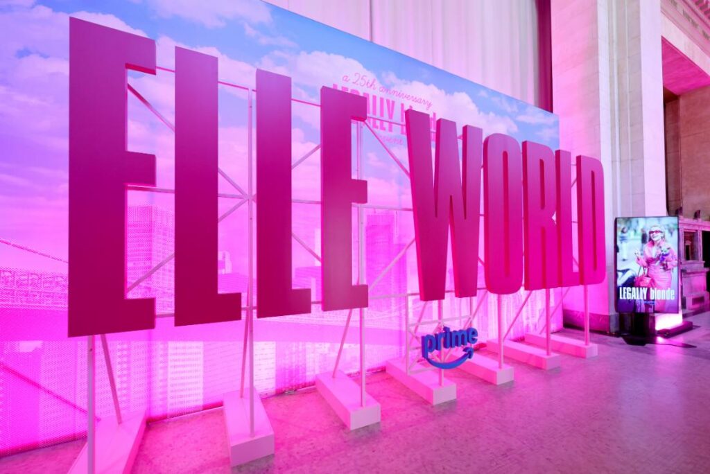 Reese Witherspoon reunites with the original Legally Blonde cast during the Elle World event in New York.