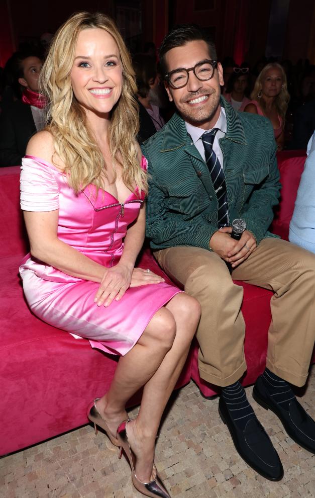 Reese Witherspoon reunites with the original Legally Blonde cast during the Elle World event in New York.