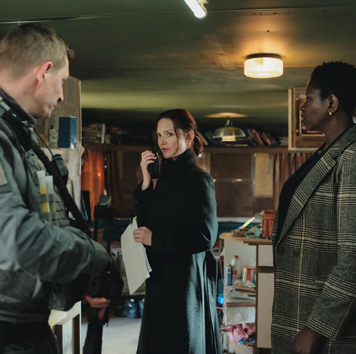 DI Rachel Carey investigates new evidence in The Capture season 3 episode 3 on ABC TV.