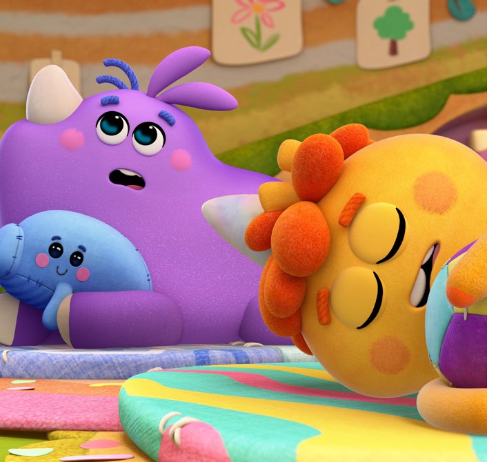 Andrew and his friends in the animated series It's Andrew! on ABC Kids.