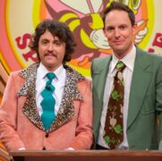 Sam Campbell and Guy Montgomery appear in Guy Montgomery's Guy Mont Spelling Bee on ABC TV.