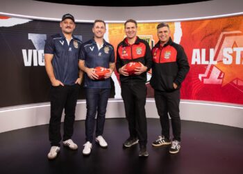 Dustin Martin announced as Victoria's first draft pick for the 2026 Legends Game on Channel 7.