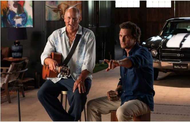 Matthew McConaughey and Woody Harrelson star in the Apple TV comedy series Brothers.