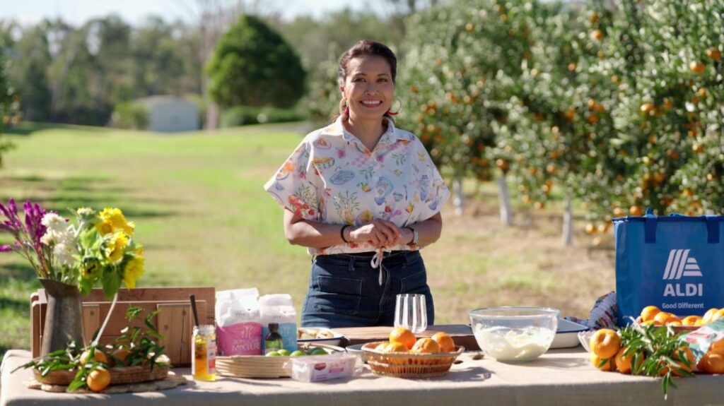 Anna Polyviou and Johanna Griggs in Better Homes and Gardens on Channel 7.