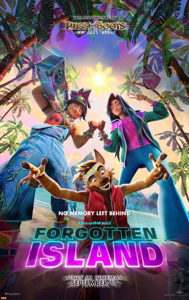 Poster for DreamWorks Animation's Forgotten Island opening in Australian cinemas on 17 September