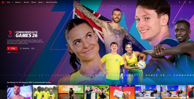 Glasgow 2026 Commonwealth Games coverage on 7plus Sport