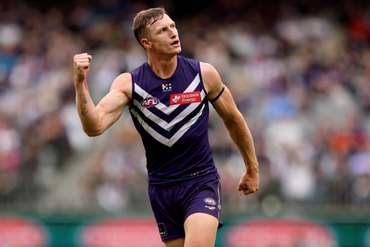 AFL players in action during Seven's 2026 AFL coverage on Seven and 7plus Sport.