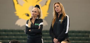 Kristin Chenoweth stars as cheerleading coach Tammy Istiny in the comedy series Stumble.