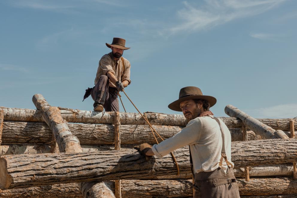 The Ingalls family in Netflix's adaptation of Little House on the Prairie.