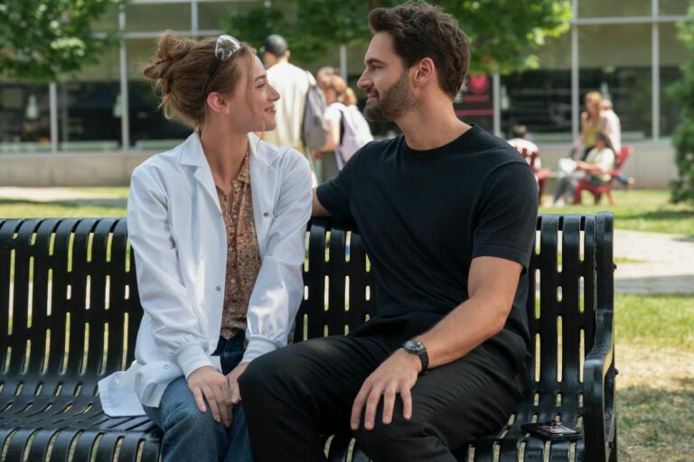 Lili Reinhart and Tom Bateman star in Prime Video's adaptation of The Love Hypothesis.