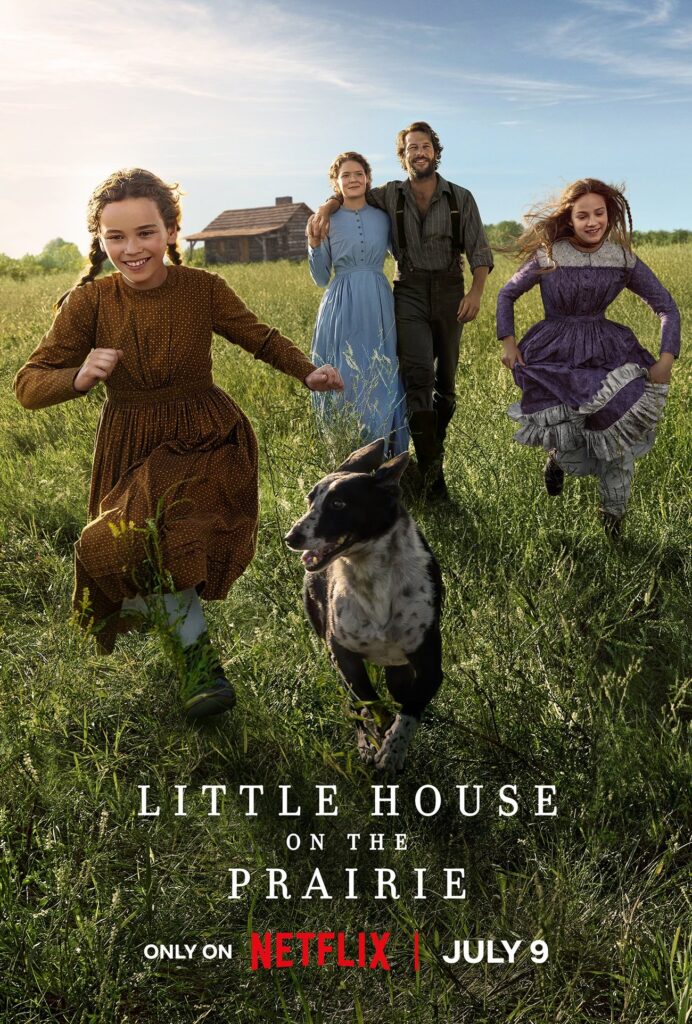 The Ingalls family in Netflix's adaptation of Little House on the Prairie.