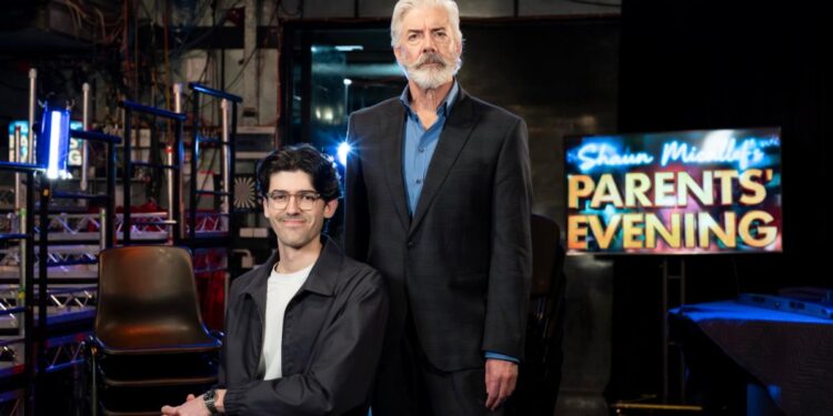 Shaun Micallef and Gabe Micallef host Parents' Evening on 10.