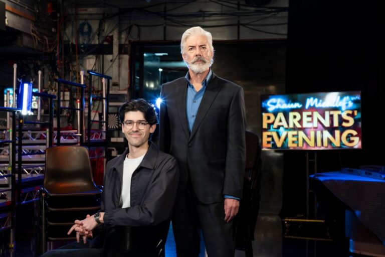 Shaun Micallef and Gabe Micallef host Parents' Evening on 10.