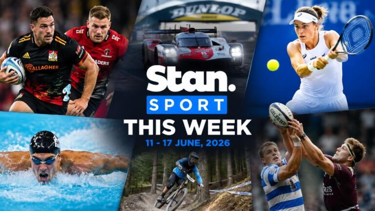 A selection of sporting events streaming on Stan Sport from 11 to 17 June.