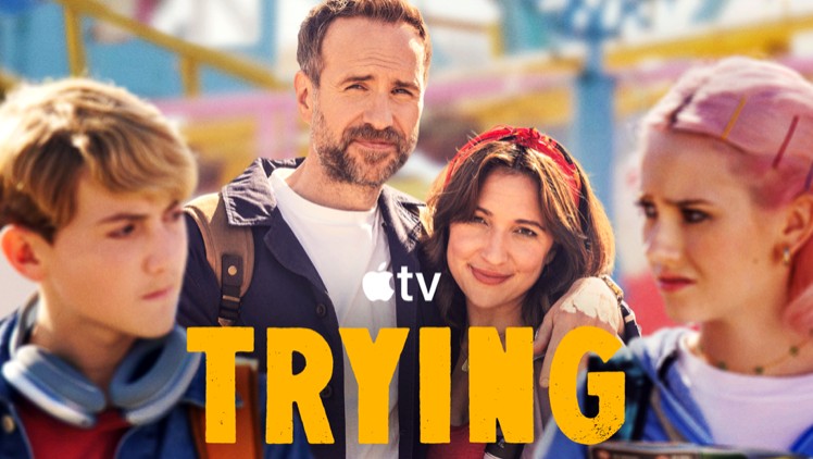 Esther Smith and Rafe Spall star in Season 5 of Trying on Apple TV.