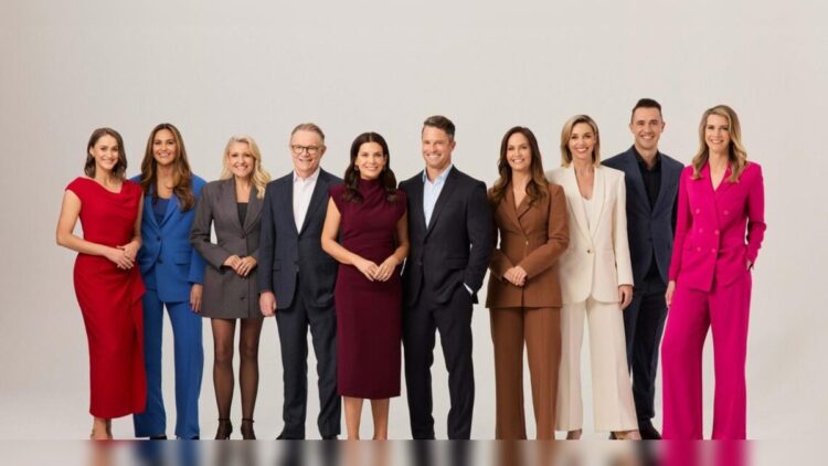 The 10 News+ team including Amelia Brace and Denham Hitchcock