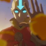 Avatar Aang and friends in the official trailer artwork for Avatar Aang: The Last Airbender on Paramount+.