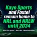 Kayo Sports and Foxtel announce an extended NRL and NRLW broadcast partnership.