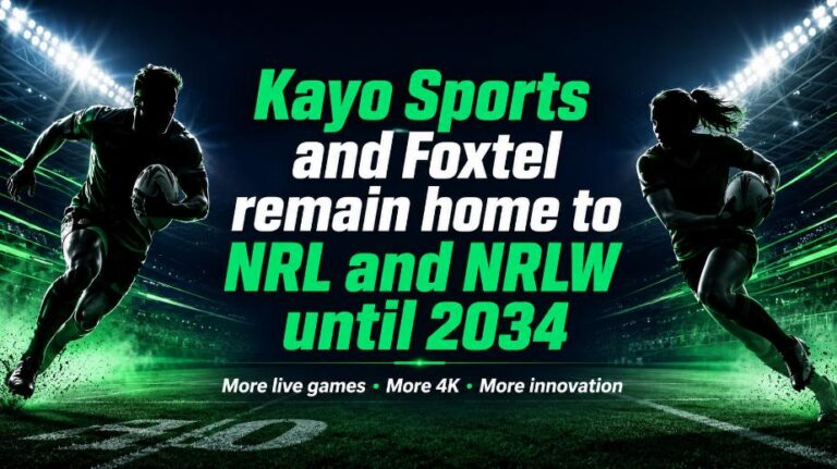 Kayo Sports and Foxtel announce an extended NRL and NRLW broadcast partnership.