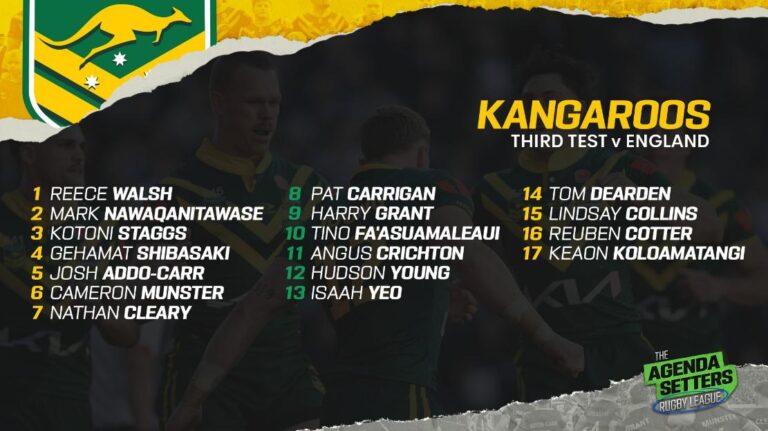 Luke Keary discusses Sam Walker and the Kangaroos squad on The Agenda Setters Rugby League
